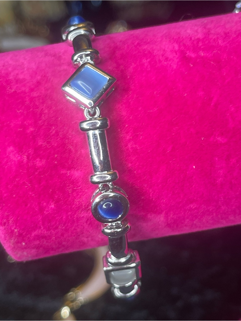 Vintage glass stone bracelet